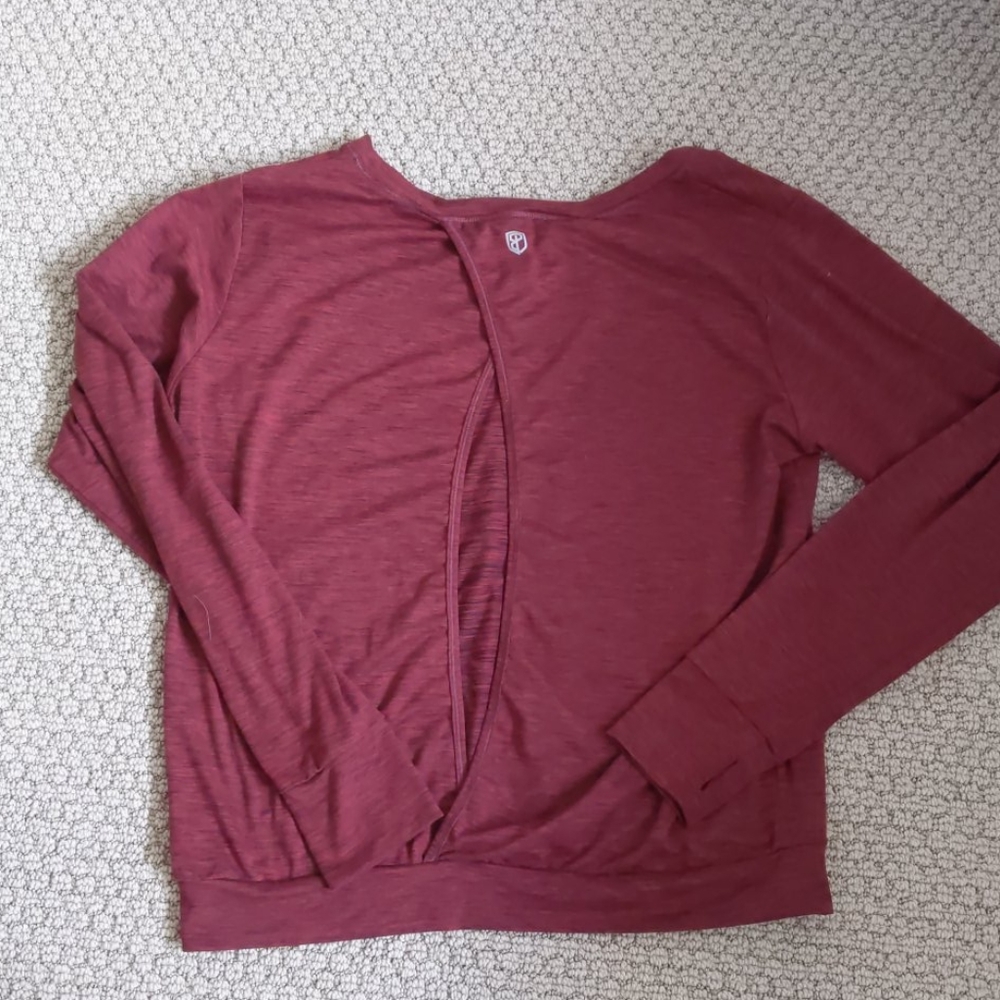 Open back long sleeve